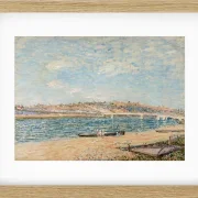 Alfred Sisley - Der Strand in Saint-Mammès 1884 | Giclée Kunstdruck gerahmt