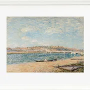 Alfred Sisley - Der Strand in Saint-Mammès 1884 | Giclée Kunstdruck gerahmt