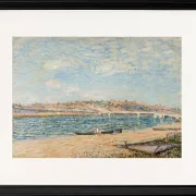 Alfred Sisley - Der Strand in Saint-Mammès 1884 | Giclée Kunstdruck gerahmt