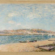 Alfred Sisley - Der Strand in Saint-Mammès 1884 | Giclée Kunstdruck gerahmt