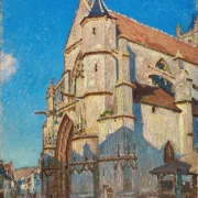 Alfred Sisley - Die Kirche von Moret 1894 | Giclée Kunstdruck gerahmt