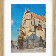 Alfred Sisley - Die Kirche von Moret 1894 | Giclée Kunstdruck gerahmt