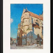 Alfred Sisley - Die Kirche von Moret 1894 | Giclée Kunstdruck gerahmt