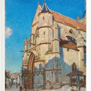 Alfred Sisley - Die Kirche von Moret 1894 | Giclée Kunstdruck gerahmt