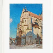 Alfred Sisley - Die Kirche von Moret 1894 | Giclée Kunstdruck gerahmt