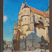 Alfred Sisley - Die Kirche von Moret 1894 | Giclée Kunstdruck gerahmt