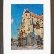 Alfred Sisley - Die Kirche von Moret 1894 | Giclée Kunstdruck gerahmt