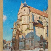 Alfred Sisley - Die Kirche von Moret 1894 | Giclée Kunstdruck gerahmt