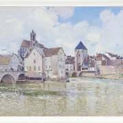 Alfred Sisley - Die Moret Brücke 1890 | Giclée Kunstdruck gerahmt