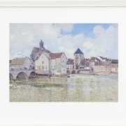 Alfred Sisley - Die Moret Brücke 1890 | Giclée Kunstdruck gerahmt