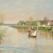 Alfred Sisley - Die Seine bei Argenteuil 1872 | Giclée Kunstdruck gerahmt