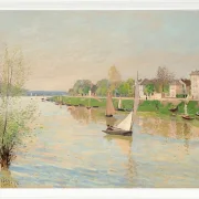 Alfred Sisley - Die Seine bei Argenteuil 1872 | Giclée Kunstdruck gerahmt