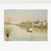 Alfred Sisley - Die Seine bei Argenteuil 1872 | Giclée Kunstdruck gerahmt