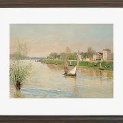 Alfred Sisley - Die Seine bei Argenteuil 1872 | Giclée Kunstdruck gerahmt