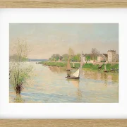 Alfred Sisley - Die Seine bei Argenteuil 1872 | Giclée Kunstdruck gerahmt