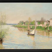 Alfred Sisley - Die Seine bei Argenteuil 1872 | Giclée Kunstdruck gerahmt