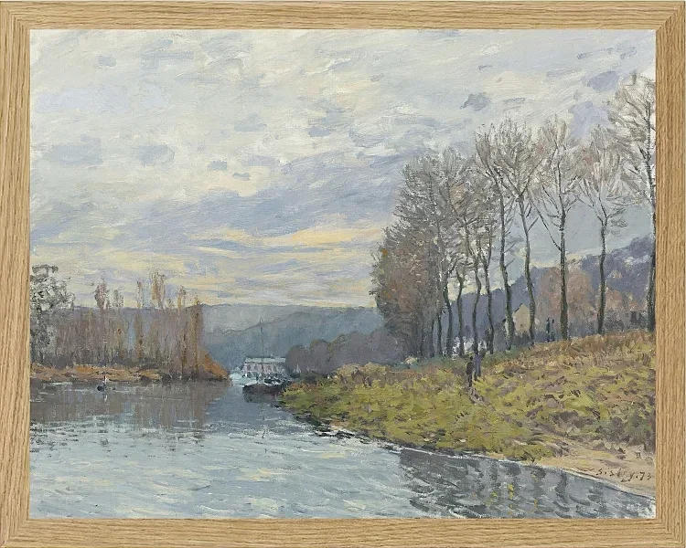 Alfred Sisley - Die Seine bei Argenteuil 1872 | Giclée Kunstdruck gerahmt