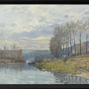 Alfred Sisley - Die Seine bei Argenteuil 1872 | Giclée Kunstdruck gerahmt