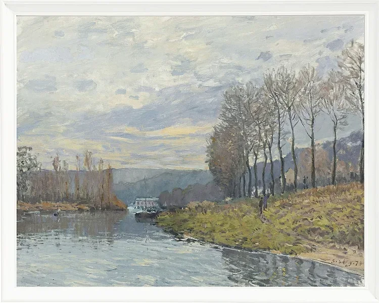 Alfred Sisley - Die Seine bei Argenteuil 1872 | Giclée Kunstdruck gerahmt