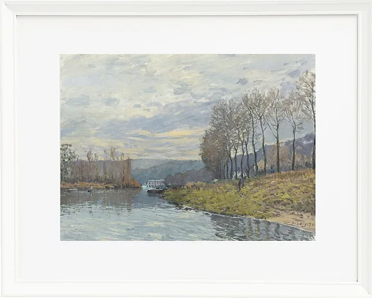 Alfred Sisley - Die Seine bei Argenteuil 1872 | Giclée Kunstdruck gerahmt