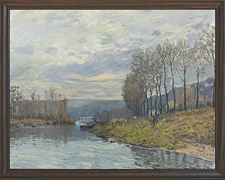 Alfred Sisley - Die Seine bei Argenteuil 1872 | Giclée Kunstdruck gerahmt