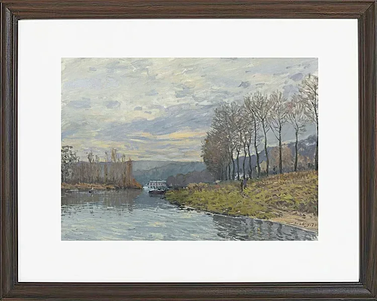 Alfred Sisley - Die Seine bei Argenteuil 1872 | Giclée Kunstdruck gerahmt