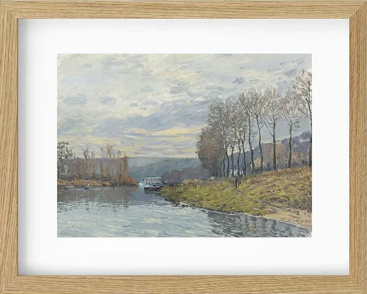 Alfred Sisley - Die Seine bei Argenteuil 1872 | Giclée Kunstdruck gerahmt