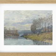Alfred Sisley - Die Seine bei Argenteuil 1872 | Giclée Kunstdruck gerahmt