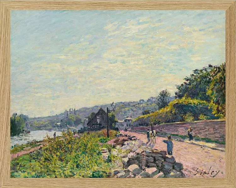 Alfred Sisley - Die Seine bei Bas-Meudon 1878 | Giclée Kunstdruck gerahmt