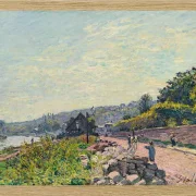 Alfred Sisley - Die Seine bei Bas-Meudon 1878 | Giclée Kunstdruck gerahmt