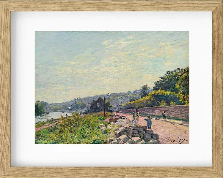 Alfred Sisley - Die Seine bei Bas-Meudon 1878 | Giclée Kunstdruck gerahmt