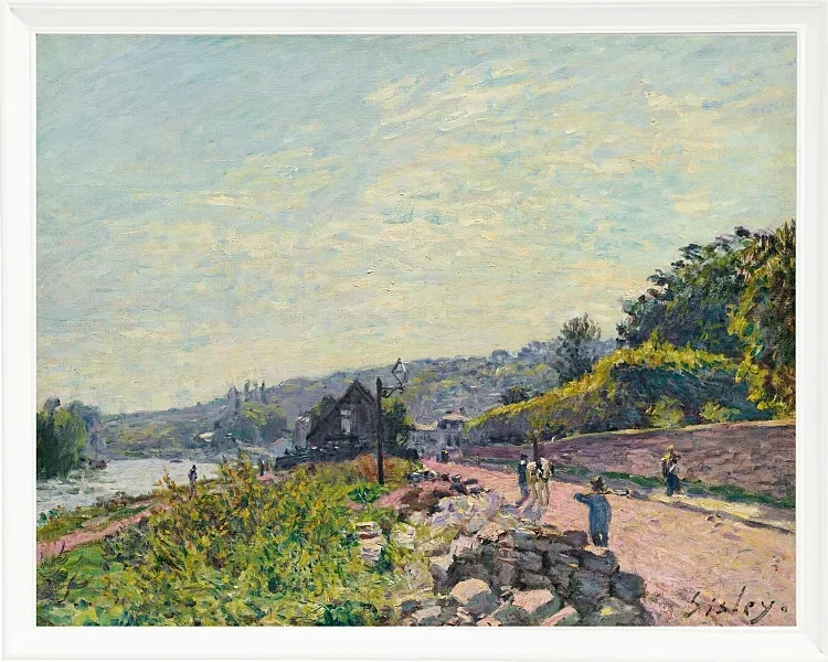 Alfred Sisley - Die Seine bei Bas-Meudon 1878 | Giclée Kunstdruck gerahmt