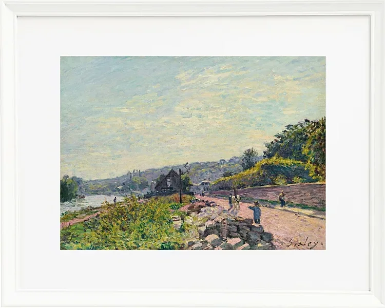 Alfred Sisley - Die Seine bei Bas-Meudon 1878 | Giclée Kunstdruck gerahmt