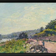 Alfred Sisley - Die Seine bei Bas-Meudon 1878 | Giclée Kunstdruck gerahmt