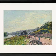 Alfred Sisley - Die Seine bei Bas-Meudon 1878 | Giclée Kunstdruck gerahmt