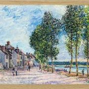 Alfred Sisley - Die Seine bei Bougival 1876 | Giclée Kunstdruck gerahmt
