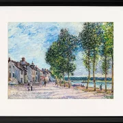 Alfred Sisley - Die Seine bei Bougival 1876 | Giclée Kunstdruck gerahmt