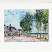 Alfred Sisley - Die Seine bei Bougival 1876 | Giclée Kunstdruck gerahmt