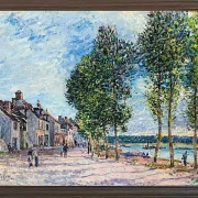 Alfred Sisley - Die Seine bei Bougival 1876 | Giclée Kunstdruck gerahmt