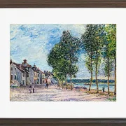 Alfred Sisley - Die Seine bei Bougival 1876 | Giclée Kunstdruck gerahmt