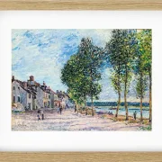 Alfred Sisley - Die Seine bei Bougival 1876 | Giclée Kunstdruck gerahmt