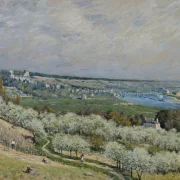 Alfred Sisley - Die Terrasse von Saint-Germain, Frühling 1875 | Giclée Kunstdruck gerahmt