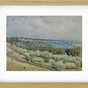 Alfred Sisley - Die Terrasse von Saint-Germain, Frühling 1875 | Giclée Kunstdruck gerahmt