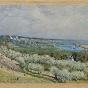 Alfred Sisley - Die Terrasse von Saint-Germain, Frühling 1875 | Giclée Kunstdruck gerahmt
