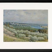 Alfred Sisley - Die Terrasse von Saint-Germain, Frühling 1875 | Giclée Kunstdruck gerahmt