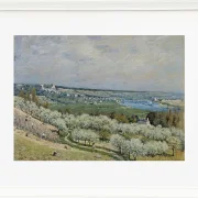 Alfred Sisley - Die Terrasse von Saint-Germain, Frühling 1875 | Giclée Kunstdruck gerahmt
