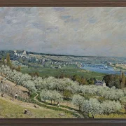 Alfred Sisley - Die Terrasse von Saint-Germain, Frühling 1875 | Giclée Kunstdruck gerahmt