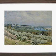 Alfred Sisley - Die Terrasse von Saint-Germain, Frühling 1875 | Giclée Kunstdruck gerahmt