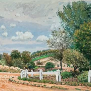 Alfred Sisley - Die Verrières Straße 1872 | Giclée Kunstdruck gerahmt