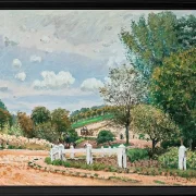 Alfred Sisley - Die Verrières Straße 1872 | Giclée Kunstdruck gerahmt